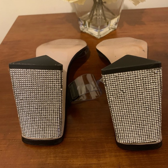 Schutz Sandals Rhinestone Heel - Picture 5 of 5